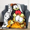 1 шт. Фланелевое покрывало с героями Garfield, HD-печать, легкое, мягкое, теплое, всесезонное, для дивана, кровати, путешествий, кемпинга, можно стирать в машине