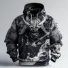 3D Japanese Samurai Print Hoodies For Men Street Hip Hop Harajuku Y2k Clothes Autumn and Winter Casual Sweatshirts Fashion Tops
