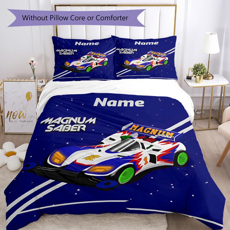 Truck Racing1 Customize your name Bedding Set Breathable Duvet Cover with Pillowcases Home Decoration Birthday Gift