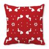 Home Decor Red Heart Patterns: Love themed Pillow Covers Pattern Cushion Cover Suitable for Sofa Bedroom Car Pillow Cover