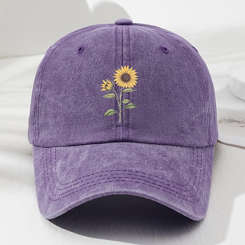Chapeau de Baseball à motif tournesol rétro, chapeau de papa, adapté aux Sports de plein air, pêche et Camping, chapeau de randonnée