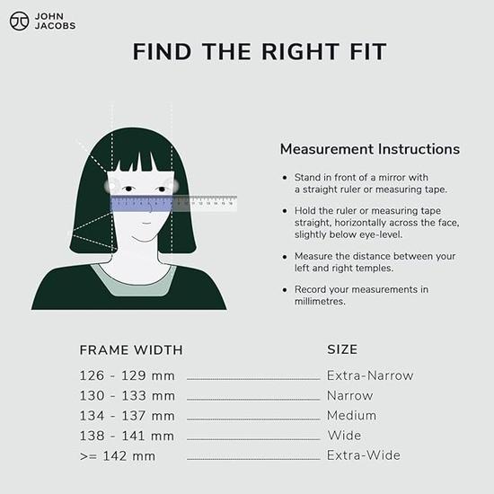 John Jacobs | Polarized & UV Protection Sunglasses For Men & Women | Full Rim Round Small (Size-50) JJ S12432-C1