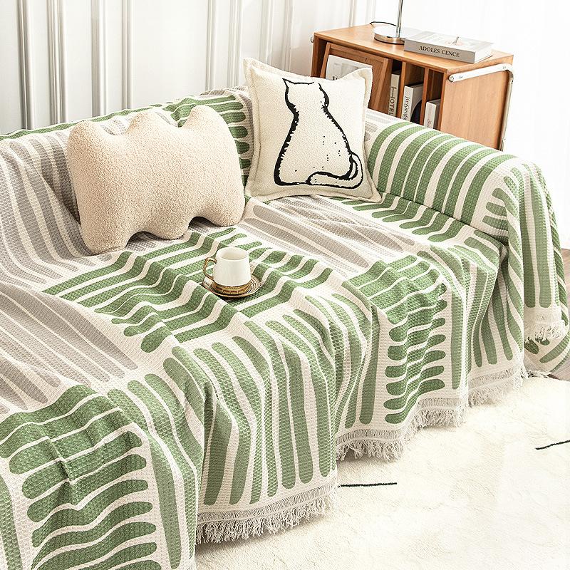 Cotton Sofa Cover Towel Four Seasons Universal Non-Slip All-Inclusive Universal Sofa Cover Anti-Scratching Cloth Cushion
