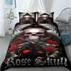 Hand Painting Crow Skull Bedding Set Single Twin Double Queen King Cal King Size Bed Linen Set