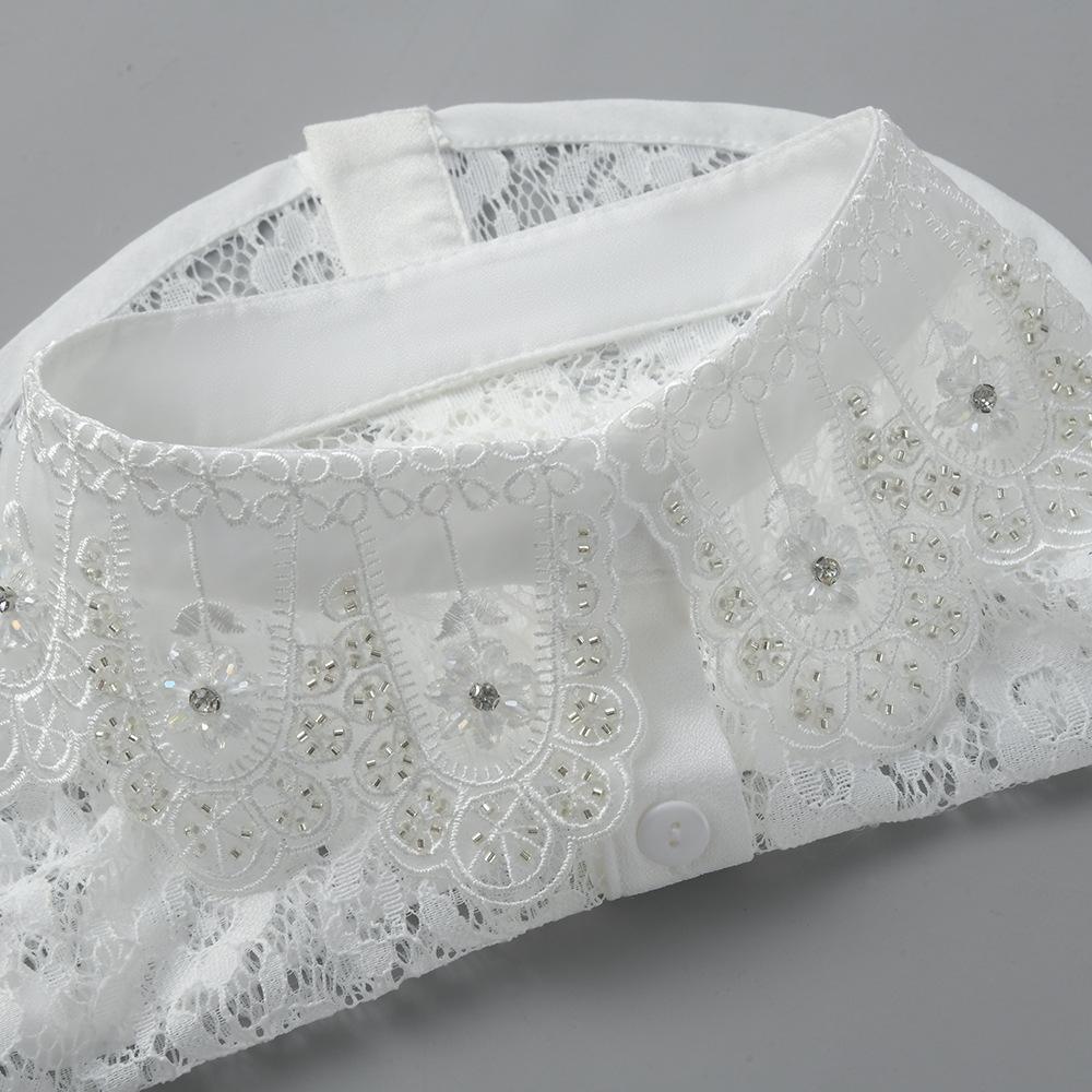 Women'S Fake Collar Lace Fake Neck Shirt Collar With Decorative Crew Neck Sweater Shirt Fake Collar