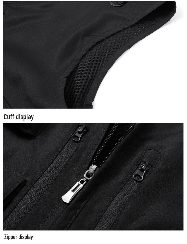 Мужской рыболовный жилет Director с несколькими карманами и напечатанным логотипом