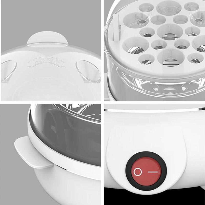 Электрическая яйцеварка, двойная многофункциональная яйцеварка, яйцеварка, кукурузное молоко, быстрая готовка завтрака, пароварка для яиц, кухонная техника