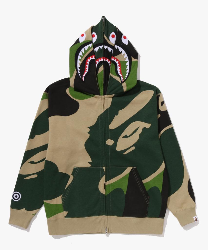 Худи на молнии Mega Abc Camo Double Shark Свободного кроя (M) зеленый
