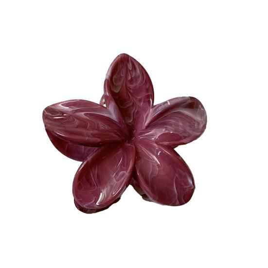 Hair Claw Flower Shape Stable Grip Summer Back Head Hair Clip Vibrant Color Non-Slip Shower Hair Claw Hair