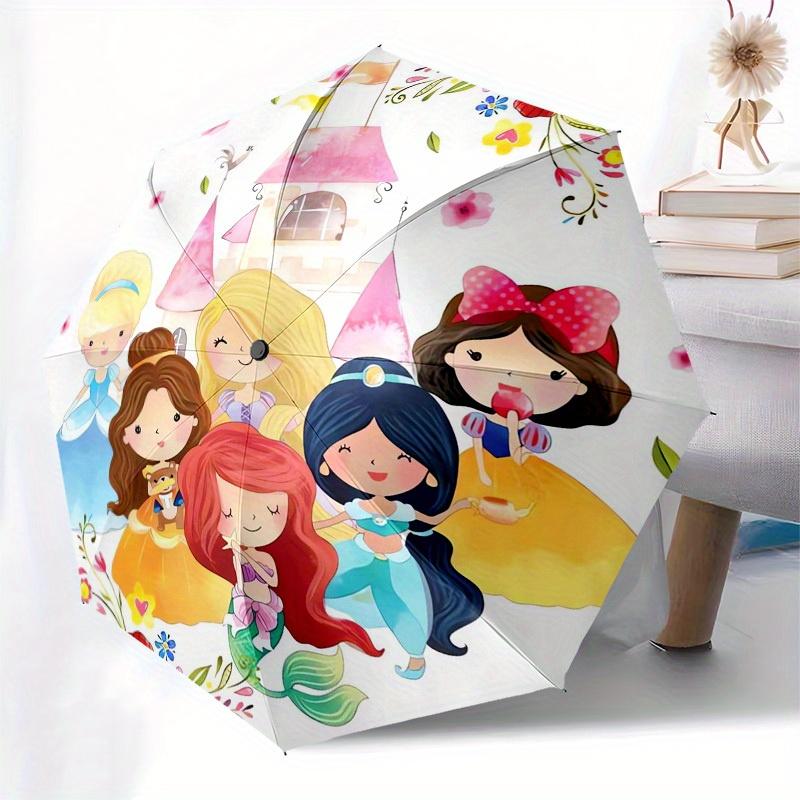 1pc Princess Castle Themed High-quality Umbrella,Automatic Opening and Closing Umbrella,Multi-functional Umbrella G0811239