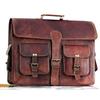 Подлинная винтажная коричневая кожаная сумка мужская сумка через плечо для ноутбука портфель