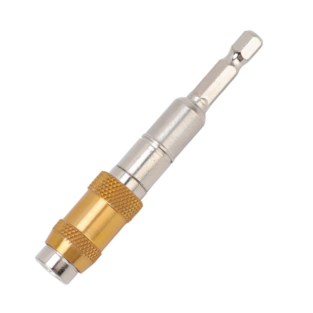 Screw Bits Electromagnetic Chrome Vanadium Steel 6.35mm Universal Screwdriver Bit for Home Decoration Gold