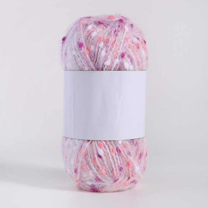 Цветная мохеровая пряжа ручной работы для самостоятельного изготовления шарфов, шапок, сумок и кукол