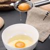 Long Handle Stainless Steel Egg Separator Hangable Yolk Strainer  Kitchen