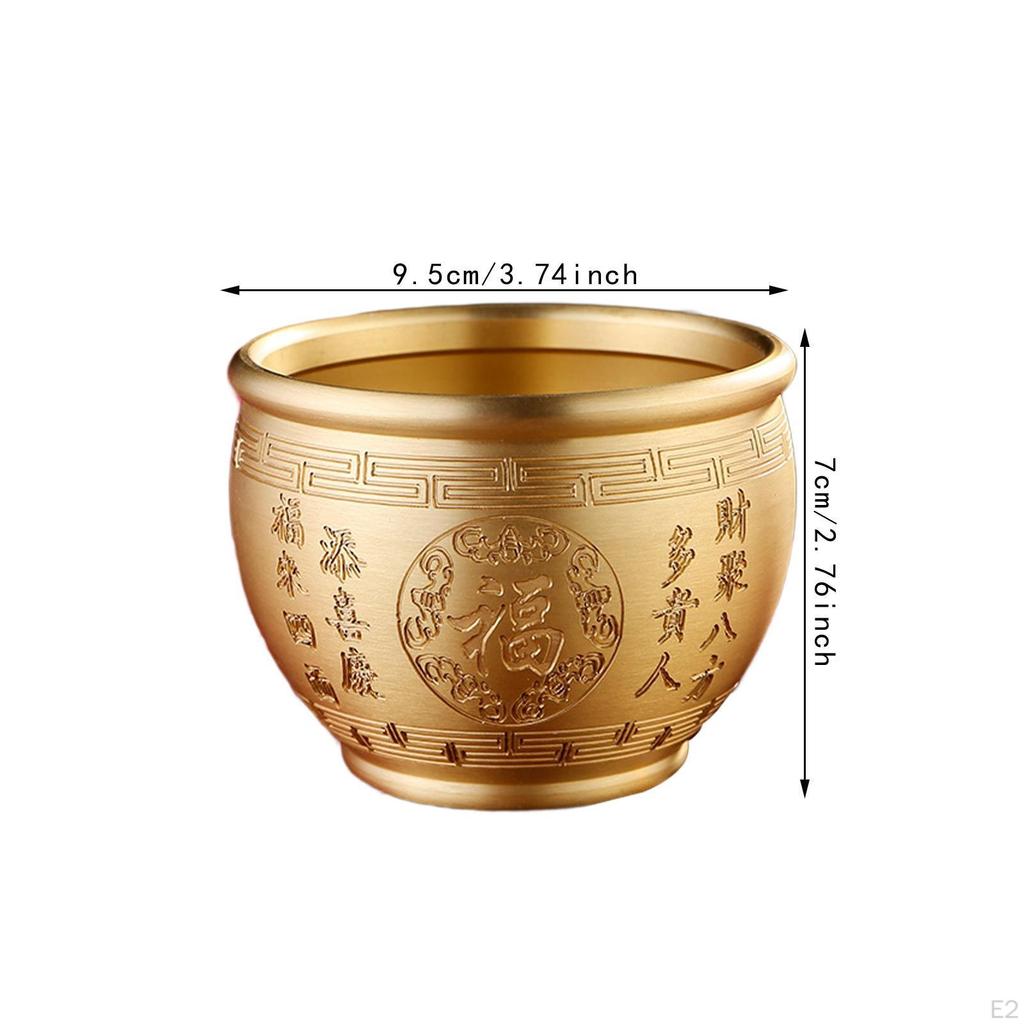 Chinese Money Attraction Bowl Home Accent Cornucopia Feng Shui Item for Office Space