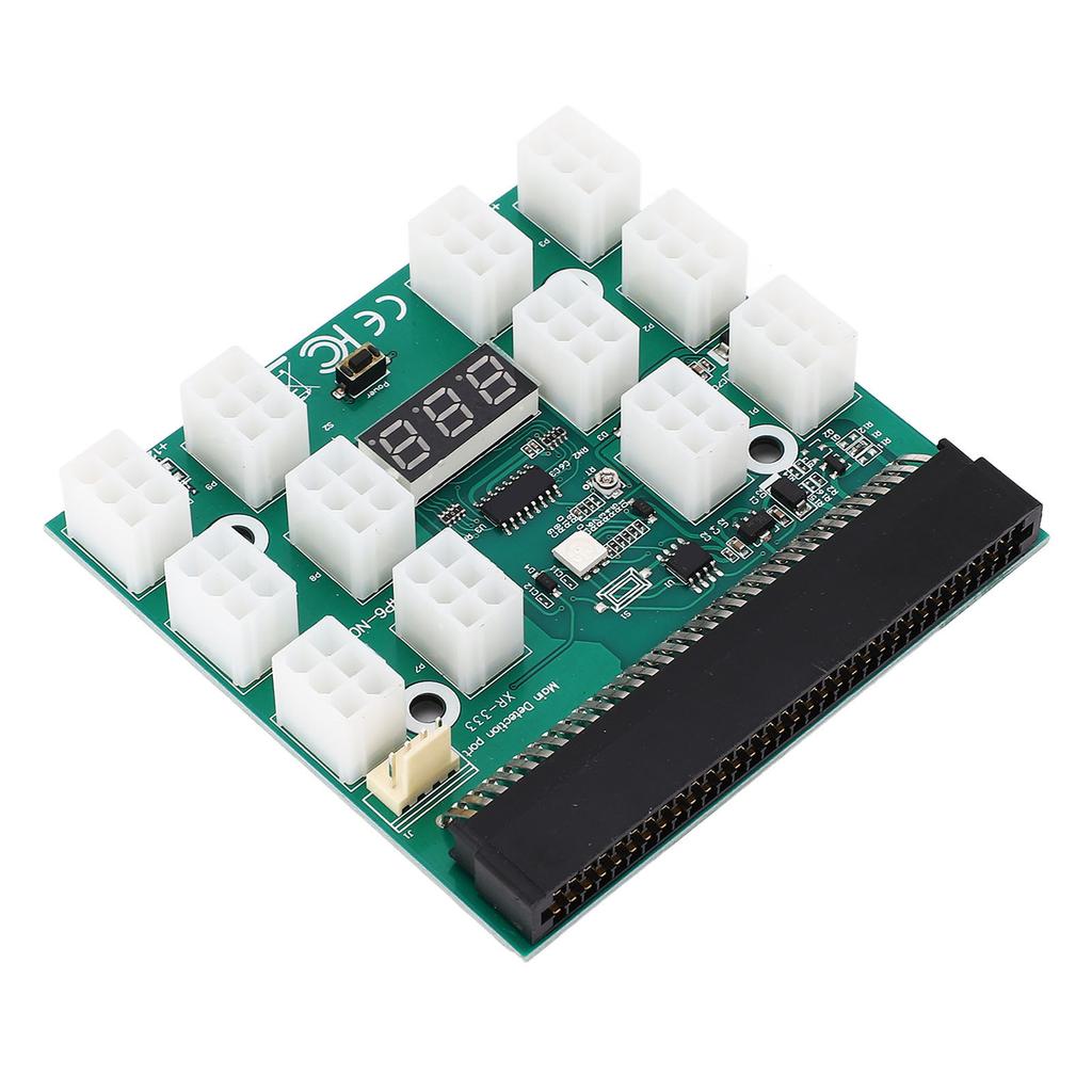 Power Supply Breakout Board Adapter Professional 1600W 12 Port ATX 6 Pin PSU Breakout Board for DPS