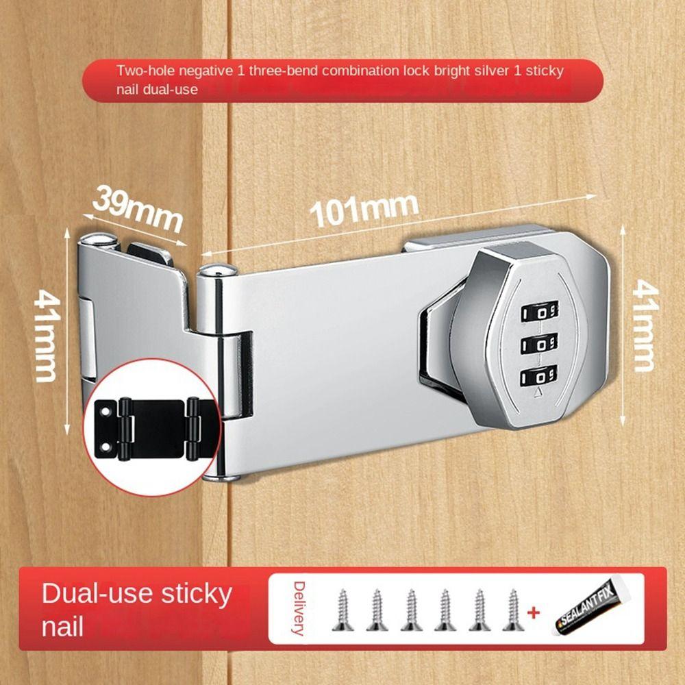 Zinc Alloy Combination Coded Lock 3 Digit Coded Coded Lock New Cabinet Password Locks  Drawer