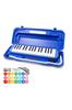 Hobinavi Keyboard 32 for Elementary School Elementary Musical Note Stickers 32 Winding Table Standing Case Included Harmonica, Keys, Students,