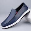 Высококачественные лоферы из спилковой кожи, модные, на мягкой подошве, удобные, офисная обувь для бизнеса, мужские слипоны на плоской подошве, обувь для вождения