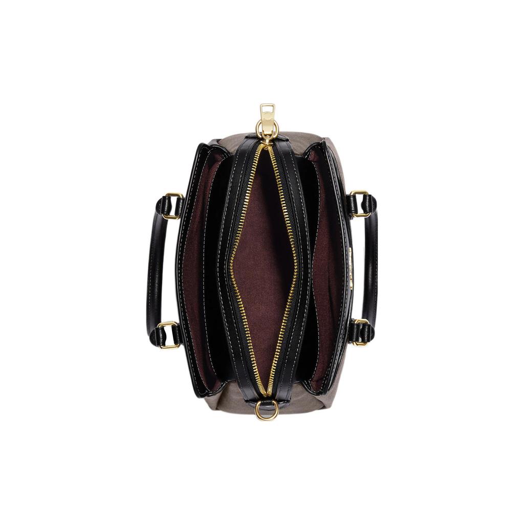 New COACH Darcie Coated Canvas And Smooth Leather Shoulder Bag Crossbody Bag Handbag Mini Women's Black CH174-IMAA8