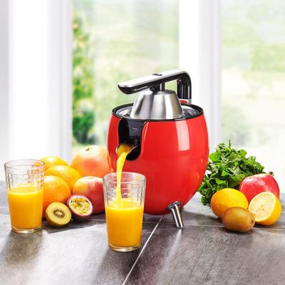 KitchenCook Электрическая соковыжималка 550 мл - 2 насадки для отжима - Шарнирный рычаг - Носик для наливания - Фильтр из нержавеющей стали
