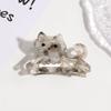 Acetate Retro Shark Clip Cat Design High Ponytail Holders Elegant Hair Claw Clips  for Women Girls