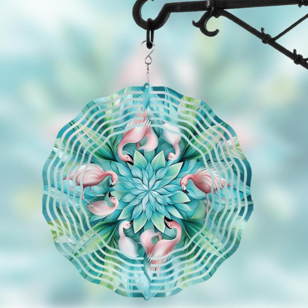 10 Inch Hanging Wind Spinner Outdoor Garden Decor for Spring Summer 360 Rotating Hook Creative Gift Idea for Friends and Family
