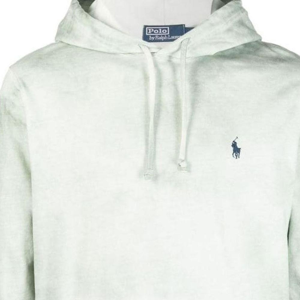 Polo Ralph Lauren SS23 Tie-Dye Logo Embroidered Hoodie Мужские толстовки с капюшоном Светло-зеленый 710860393-002