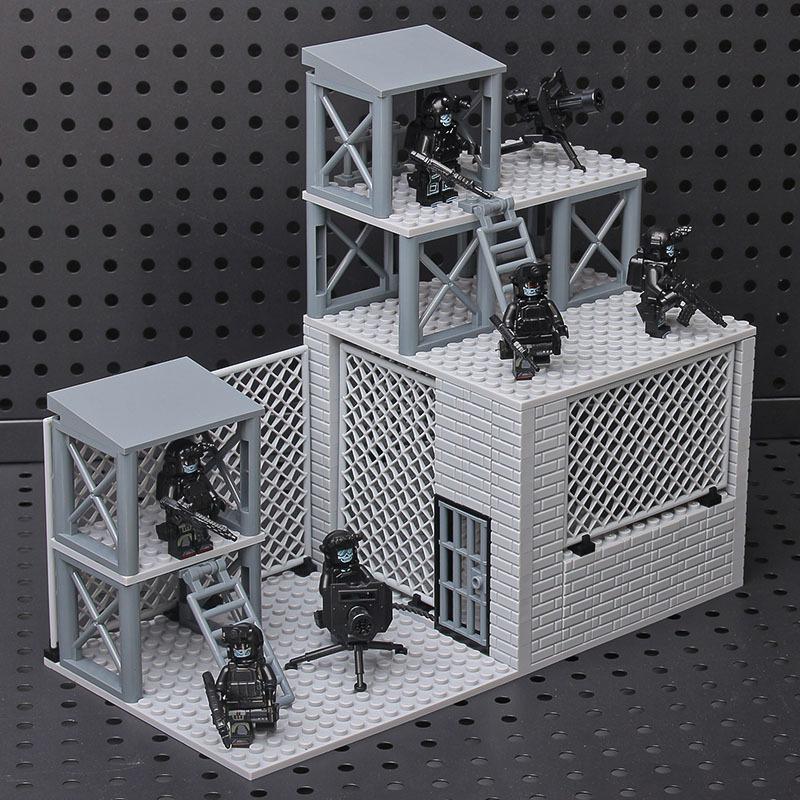 Конструктор для самостоятельной сборки модель из строительных блоков MOC сцена оружейная военная база подарок на день рождения ребенка Детские развивающие игрушки