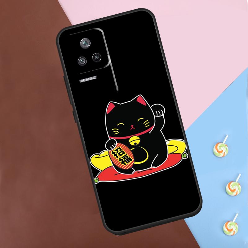 Счастливый Кот Манеки Неко Японский Чехол Для Xiaomi 13 14 13T Pro 11T 12T 12 Lite POCO X6 Pro X3 X4 X5 M6 Pro M5s F3 F5 Чехол