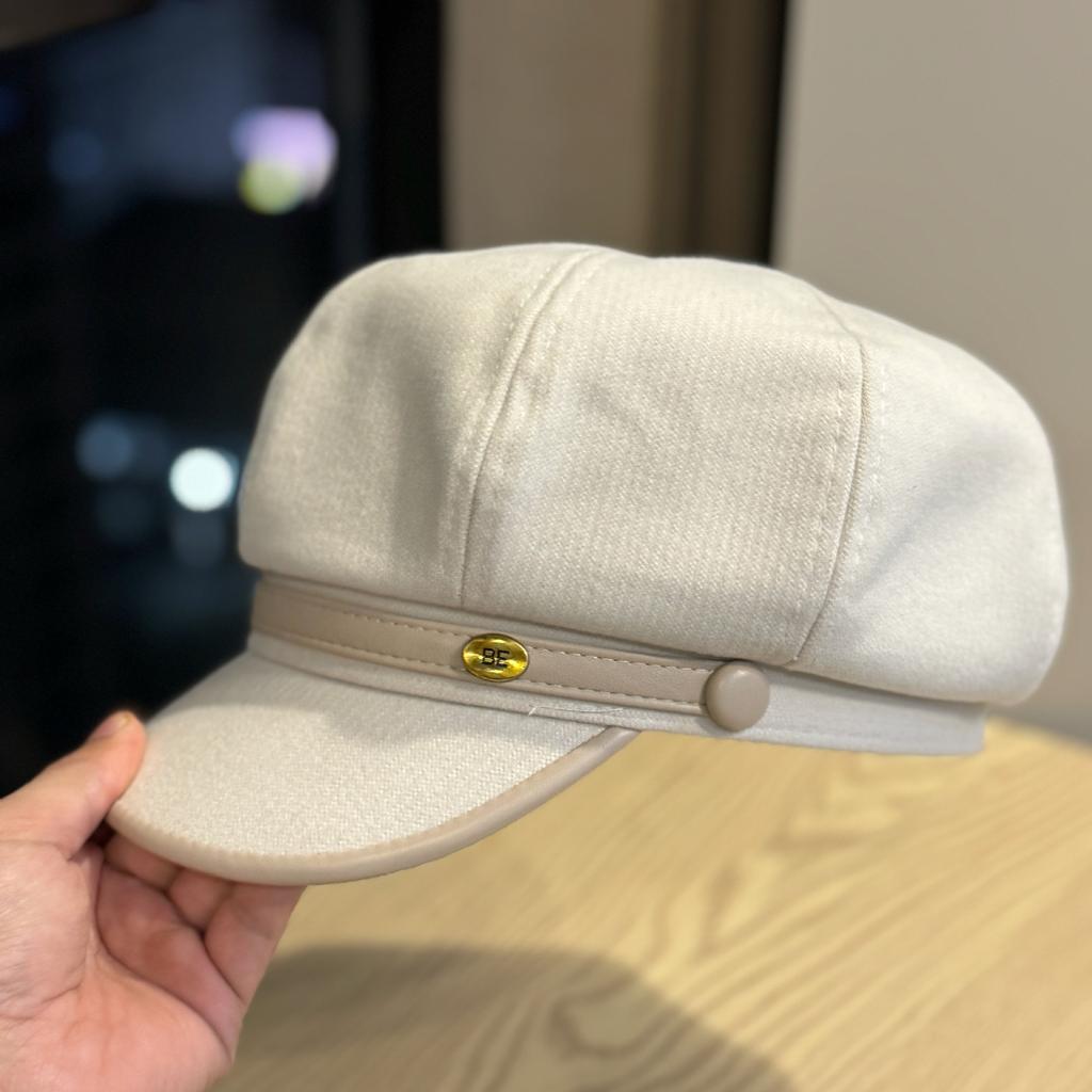 Новый осенний восьмиугольный берет для женщин, ретро британский стиль, маленькая корейская версия, повседневная универсальная кепка-утка, шляпа художника, трендовая