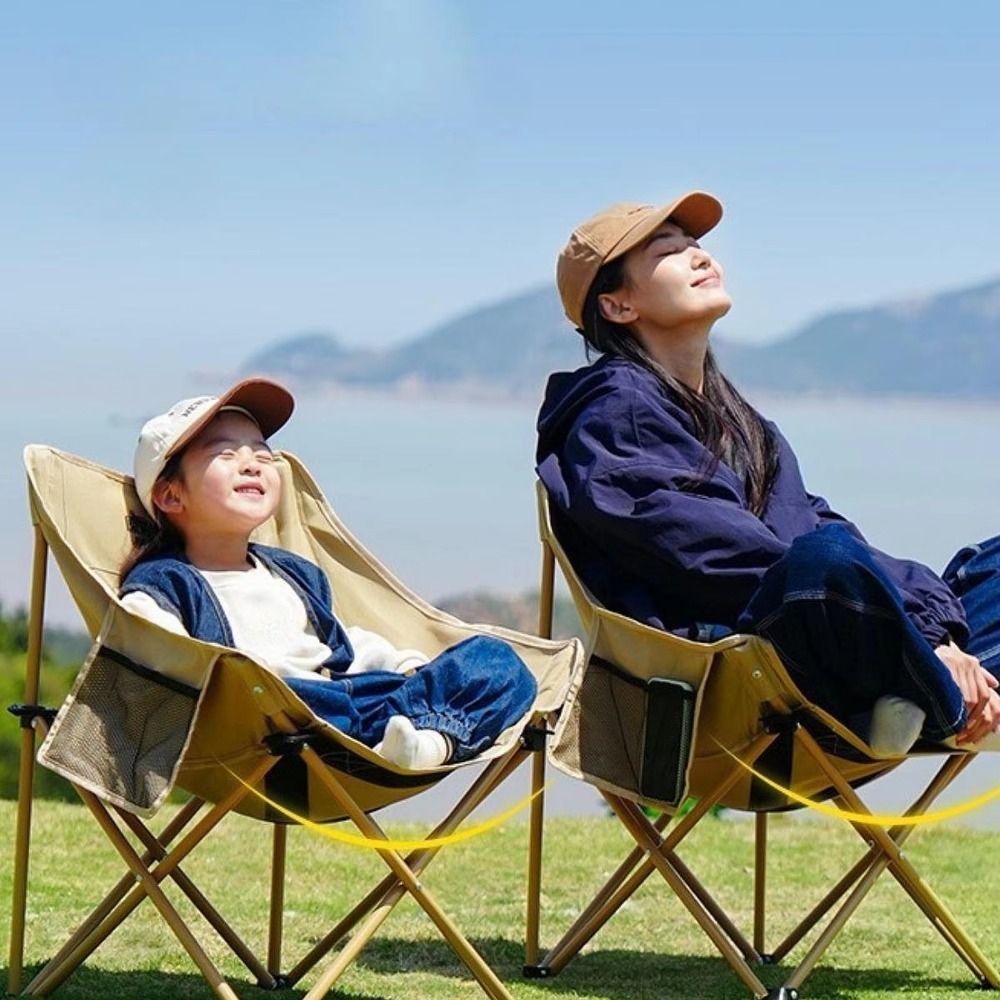 Нескользящий чехол на сиденье стула-луны, Чехол на сиденье стула против проваливания Для кемпинга на открытом воздухе