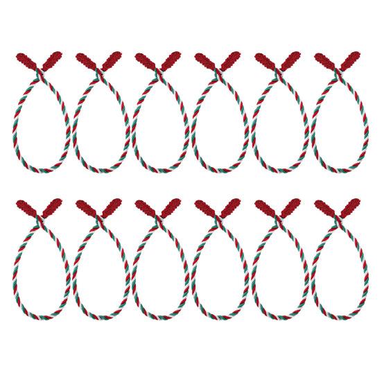 12Pcs Christmas Garland Ties 20 Inches Reusable Flexible Wreath Hanging Ropes Wreath Twist Tie for Banister Railings Stairs Trees Holiday Decoration
