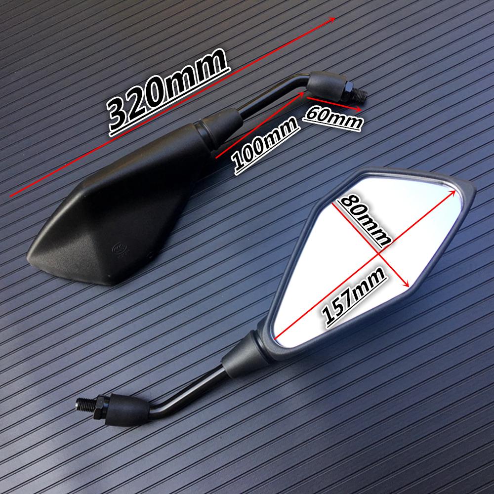 Боковое зеркало заднего вида для мотоцикла BMW R1250GS R1200GS R 1200 GS для Kawasaki Z650 Z750 E-велосипед по часовой стрелке, выпуклое
