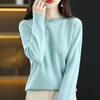 Women Sweater Solid Color Round Neck Long Sleeve Slim Fit Top Casual Autumn Winter Knitting Tops Travel Daily Wear