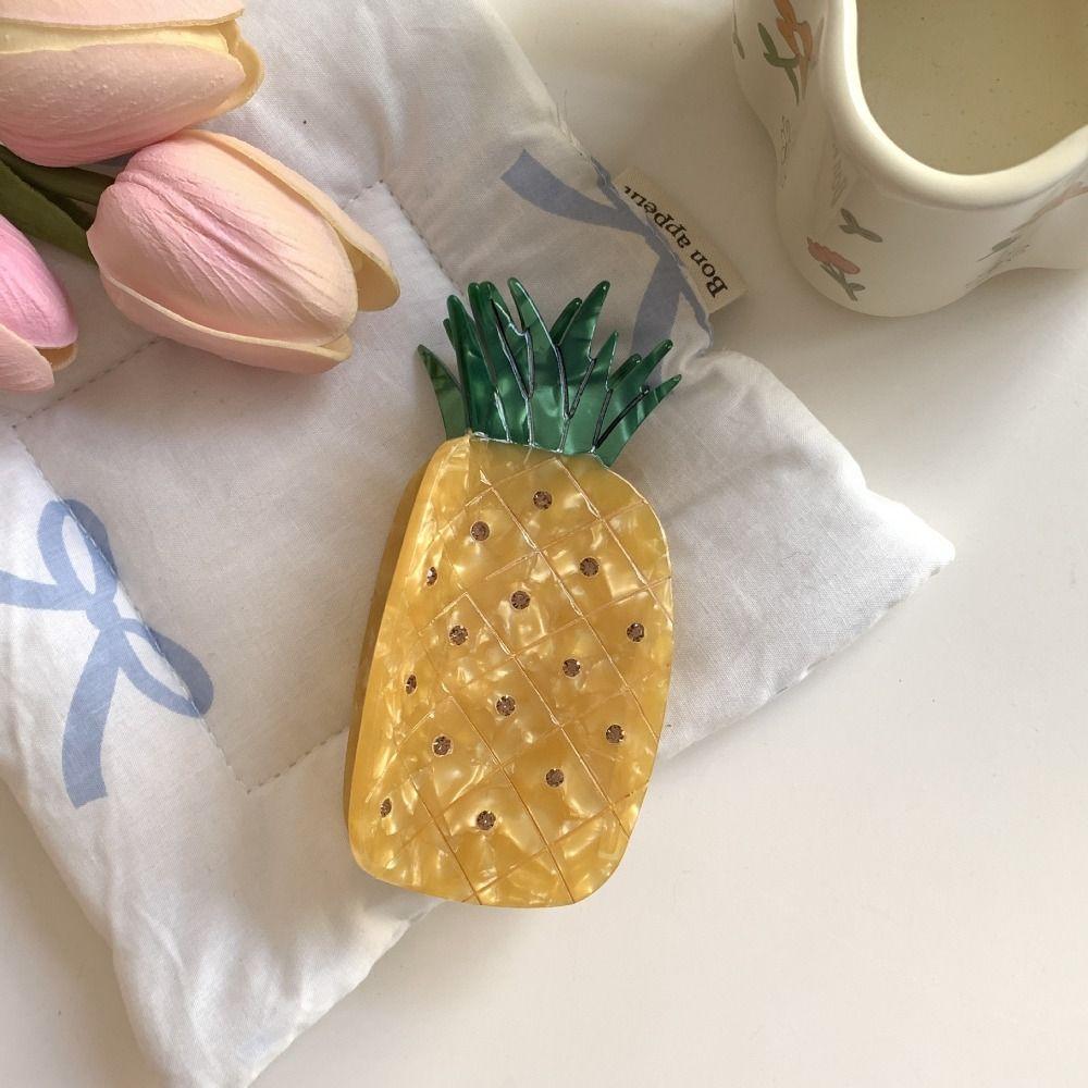 Durian Cartoon Hair Claw Strawberry Acetic Acid Shark Clip Cute Fruit Hair Grab Streetwear