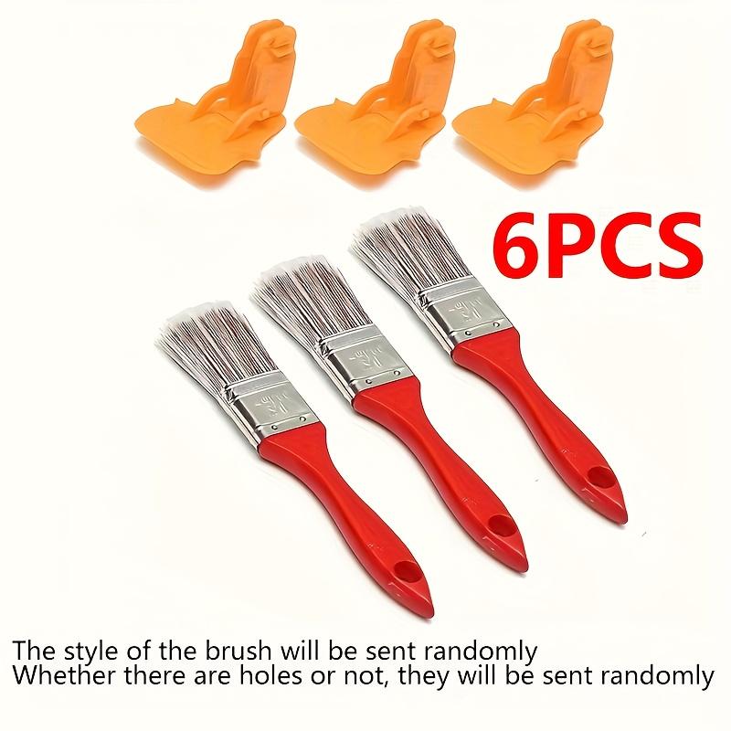 6 шт. Кисть для точной покраски кромок с цветовым разделением - Прочная, легкая, портативная с деревянной ручкой для безупречной покраски кромок стен и потолков своими руками