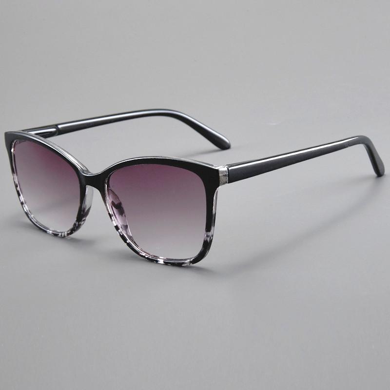 Trendy Oversized HD Lens Reading Glasses with Spring Hinges Gradient Tint for Presbyopia Correction Comfort Fit Eyewear