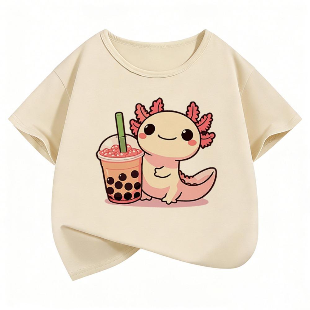 Y2k Animal Graphic Kids Tshirts Summer Short Sleeve Tees Cartoon Boys Girls Clothes Kawaii Tops Y2K Children T-shirt
