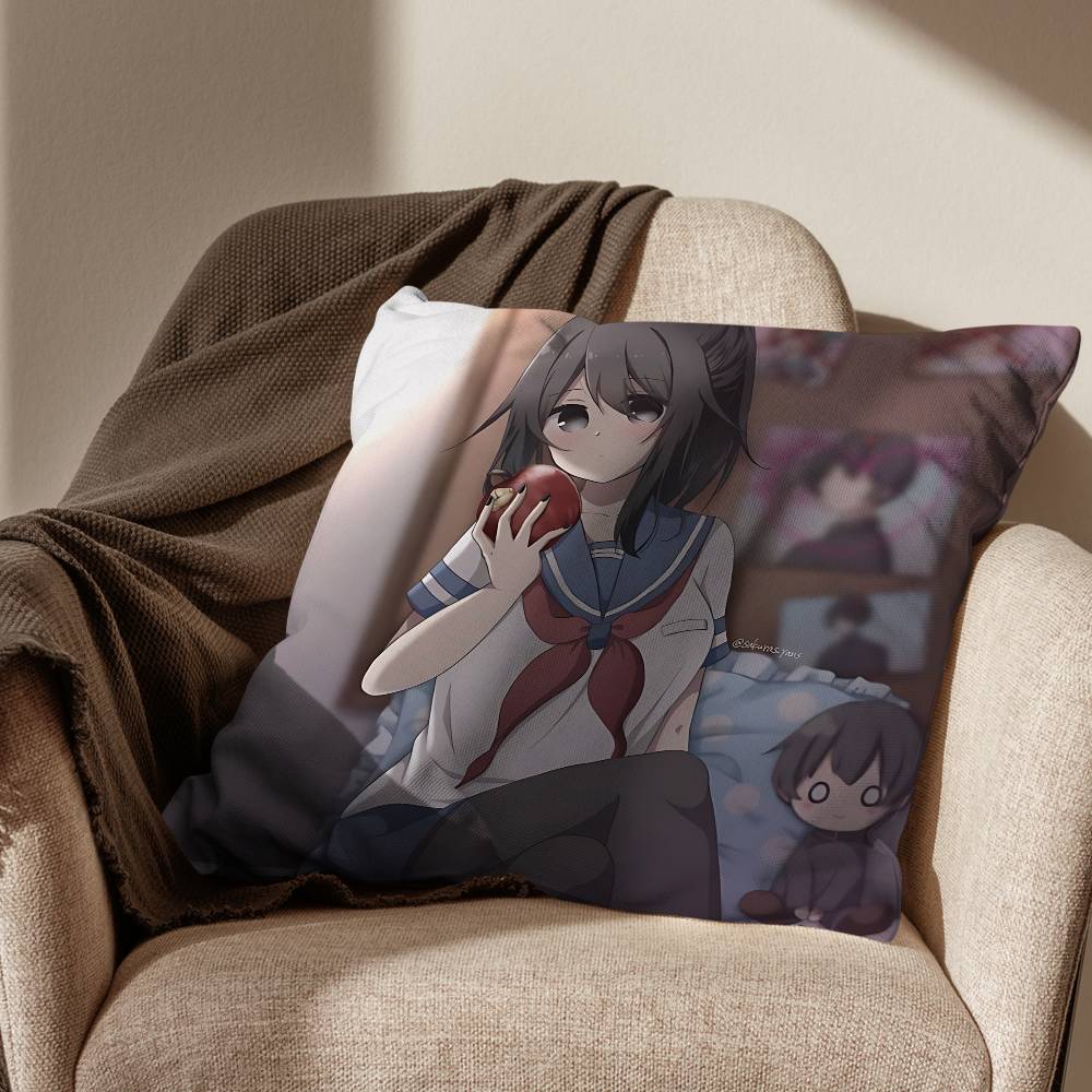 Yandere Simulator Ayano Aishi Принт Наволочка см Квадратный Чехол для Подушки для Декора Гостиной Спальни