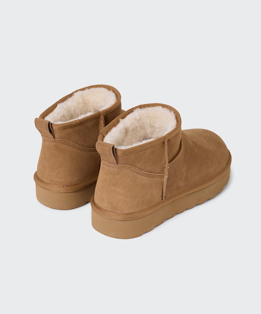 Musinsa Standard Winter Pug Short Boots [Light Brown]