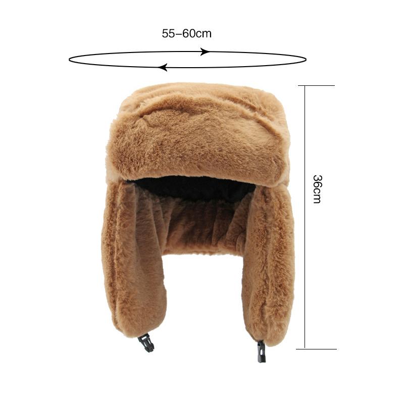 Мужская шапка, уличная защита ушей, теплая шапка-бомбер, женская шапка для верховой езды, шапка из искусственного кроличьего меха, лыжная кепка с напуском