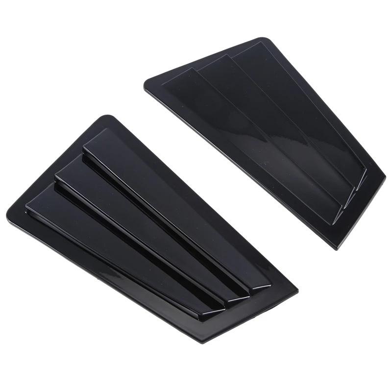 Rear Window Decorative Louvers for 2003-2007 Mazda 3 - Black Triangle Design