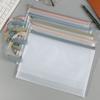 Mesh A4 Storage Bag Double-layer Stationery New Test Paper Folder Student