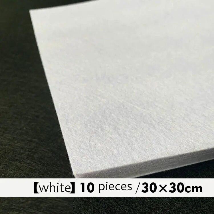10 шт. Мягкий войлочный лист Разноцветный Пэчворк Шитье DIY Поделки Квадраты Нетканый 1 мм Толщина Ручная работа Ткачество
