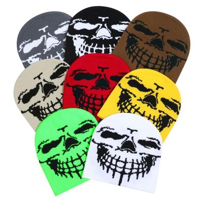 Шапка вязаная Y2k Шерсть Акрил Хип-хоп Готика Повседневная Бини Уличная