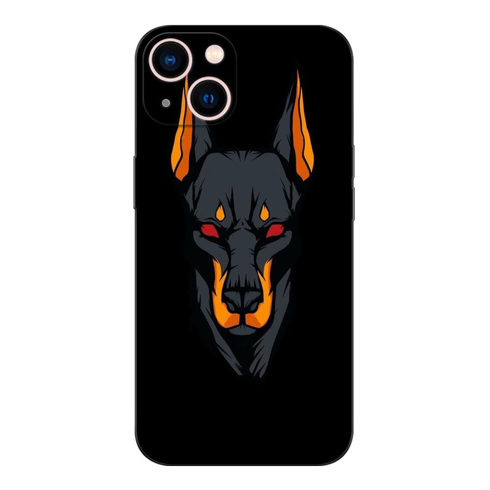 Black Tpu Case For Oneplus 8 Pro 8t 9 9R Nord 2 Ce N10 N100 N200 4G 5G  Doberman