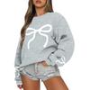 Women  Tops Women's Long Sleeve Sweatshirt Casual Crewneck Loose Fit Pollover Fleece Tops