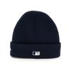 New Era MLB NY Темно-синяя Детская Базовая Вязаная Шапка с Отворотом Детская