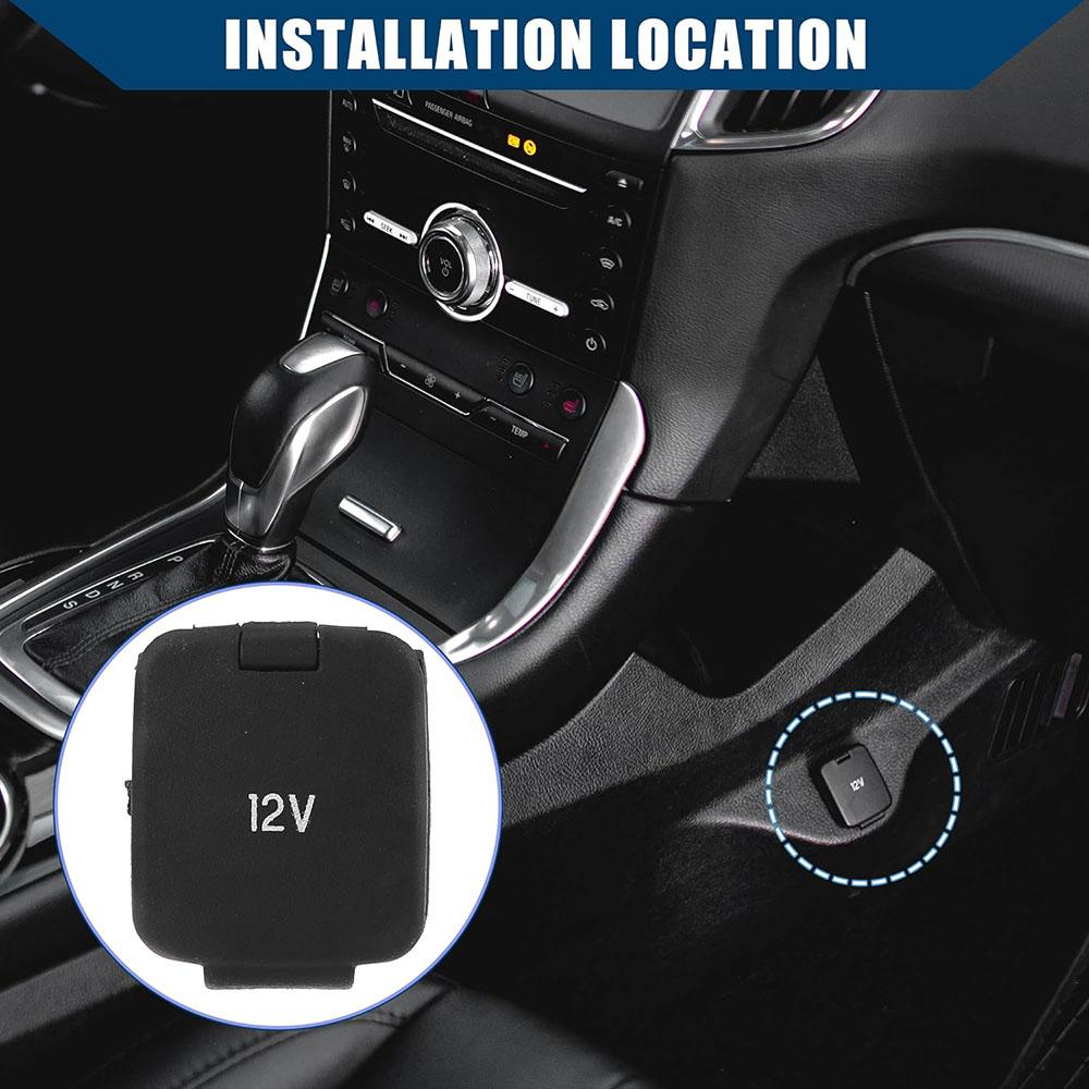 12V Volt Console Power Outlet Cover Cap BB5Z19A487BA For Ford Edge Expedition F-150 F-250 F-350